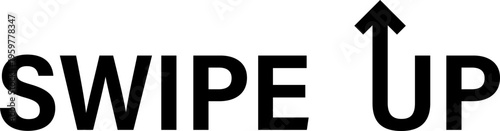 Swipe Up Arrow Graphic
