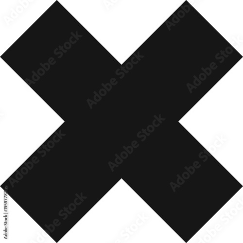 Black Cross Symbol