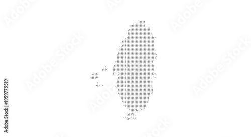 A dotted representation of taiwan s island shape against a plain white background high quality professional