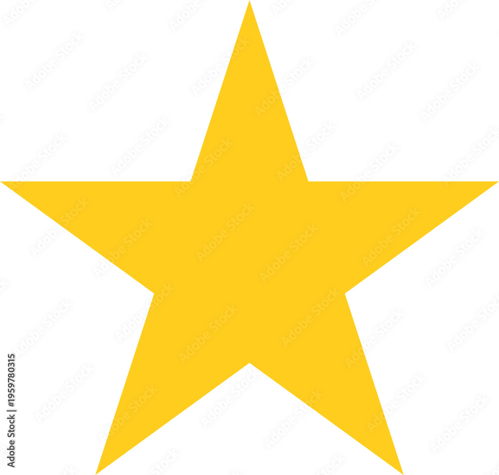 Obraz premium Golden Star Shape