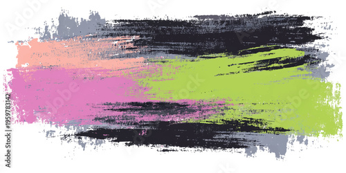 Abstract grunge watercolor background with colorful paint splashes and artistic ink brush strokes on a textured paper pattern design element