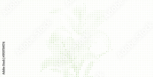 Green Star Pattern Abstract Humanoid Figure White Background, Green Star Shape Human Form Abstract Halftone Background