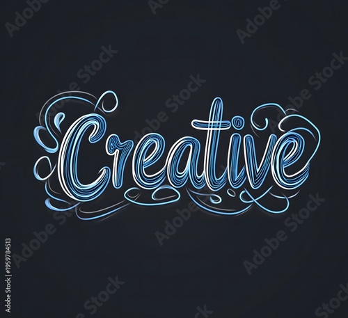 logo, consist of geometric style shape, blue lines intertwined