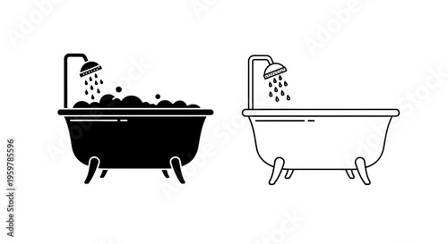 Clawfoot bathtubs with shower heads