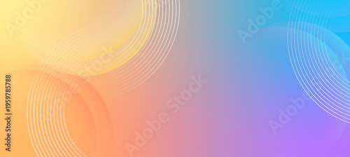 Gradient geometric shapes abstract background. Abstract background with vibrant geometric elements and shapes
