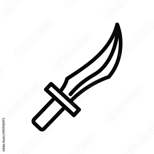 Knife Icon Military Combat Weapon