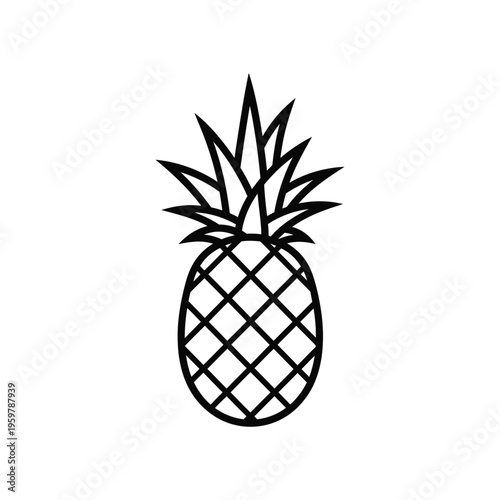 Pineapple Icon Graphic Design Commercial