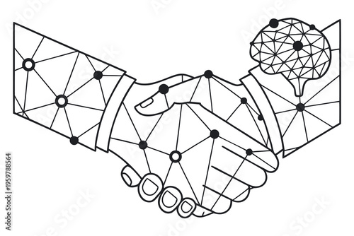 Editable stroke vector illustration of two 3d wire.