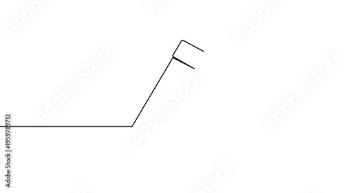 Pencil icon continuous one line drawing 4k animation video isolated on white background