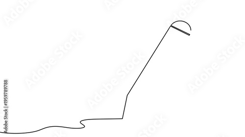 Pencil icon continuous one line drawing 4k animation video isolated on white background