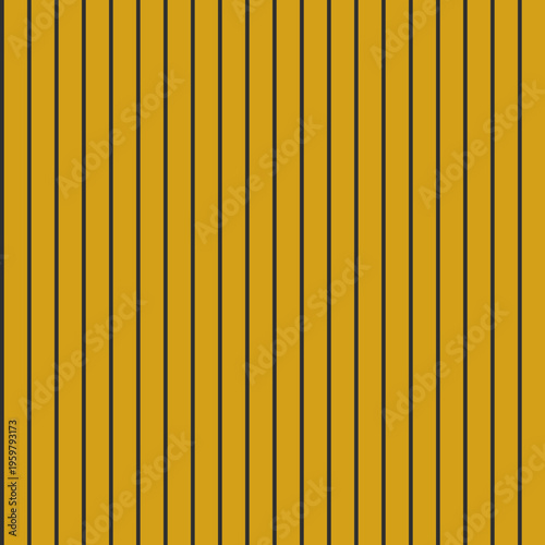 Mustard and Charcoal Seamless Vertical Pinstripe Pattern Minimal Retro Background