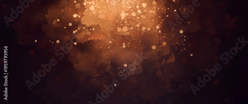 Schilderij op canvas Dark abstract watercolor drawing with splashes of paint and spots