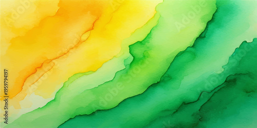 Abstract colorful watercolor background featuring a 3d torn paper map texture with a golden frame and ripped nation flag edge design