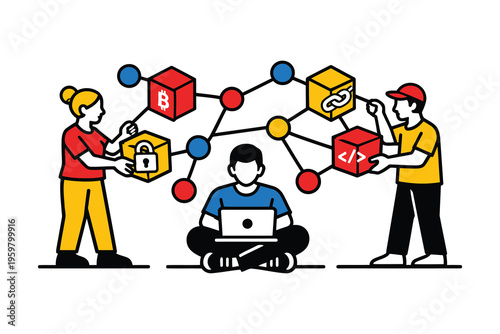 Collaborative blockchain technology and secure coding among developers