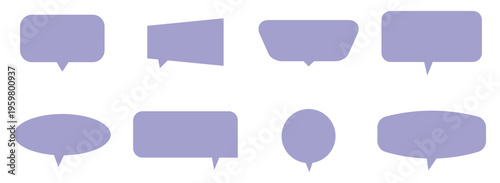 Speech bubble collection. Speech Bubbles set isolated background. Vector illustration