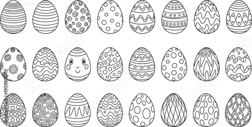 Easter egg patterns and designs for easter sunday celebrations
