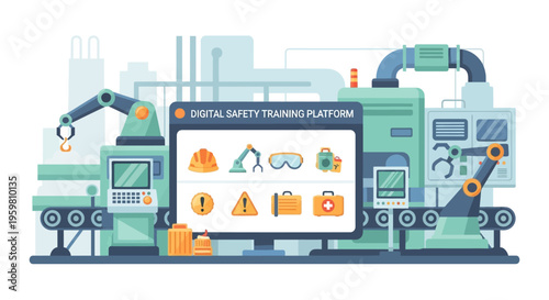 Digital Safety Training Platform for Industrial Automation and Workplace Safety Education in Modern Factory Environment