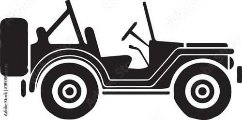 Isolated vector cartoon illustration of various industrial vehicles including a truck, car, tractor, and heavy construction machinery equipment icons on a white background