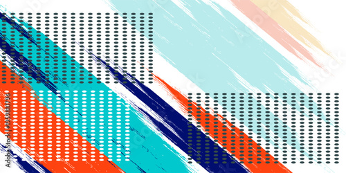 Colorful silhouette style design, grunge. Design concept to celebrate national sports day of badminton and basketball. Sports