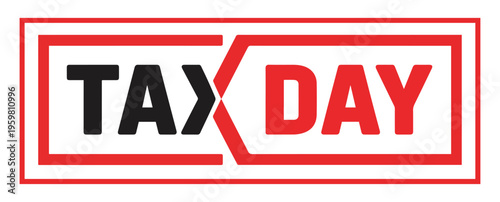 tax day vector illustration design