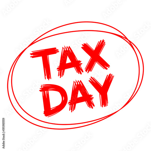 national tax day holiday greeting card