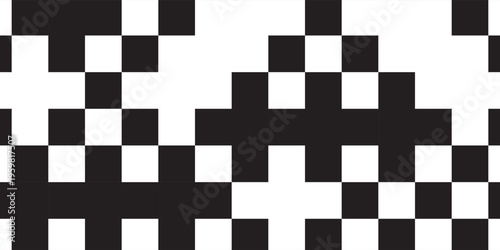 Checkered flag wave on white background design for sport race championship vector illustration.