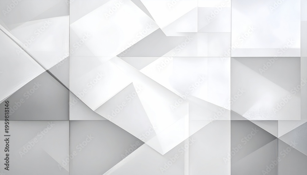Fototapeta premium Geometric White Abstract Background Pattern Design.