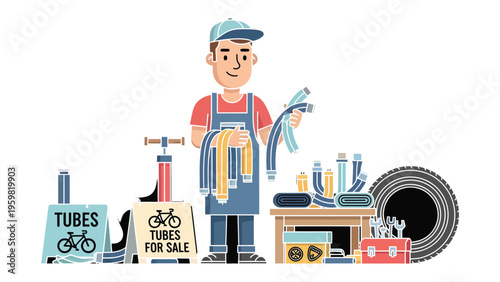 Bike Repair Shop: A skilled technician stands in a meticulously organized bike repair shop, surrounded by tools and spare parts, a scene depicting expertise in action