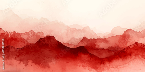 A misty sunrise glows over a majestic mountain range as golden morning light pierces through clouds and fog to illuminate the forest valley and snow-capped peaks along the horizon