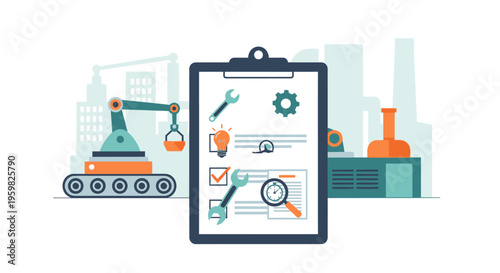 Industrial Process Management Checklist: Factory Automation, Efficiency, Quality Control, and Maintenance