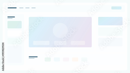 Telemedicine gradient UI background with video consultation panels, modern care widgets, and editable healthcare interface for clinic apps online prox