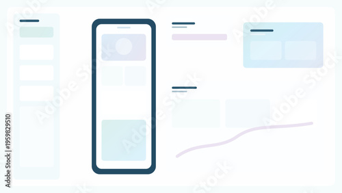 Telemedicine gradient UI background with floating consultation cards, calm digital care panels, and modern editable interface for health platforms now