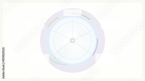 Mindfulness radial app background with calm orbit panels, soft wellness gradients, and elegant meditation interface composition for digital care