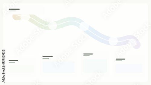 Mindfulness journey app background with organic wellness path, soft gradient stations, and modern editable interface for guided selfcare flows