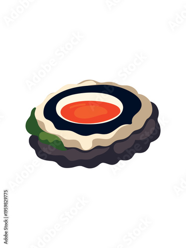 asian cuisine assortment isolated on clean white background