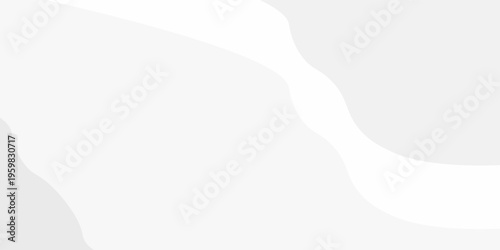 white background with abstract curve shape and swirl line decoration
