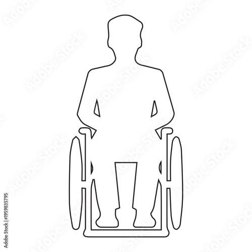 Person in Wheelchair Icon