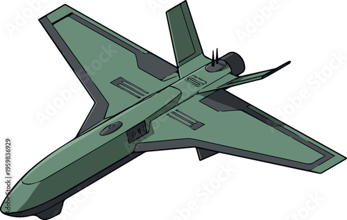 Принти на полотні A Isometric loitering munition