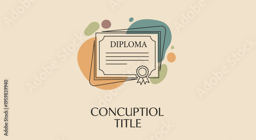 Diploma Certificate Academic Award Document.