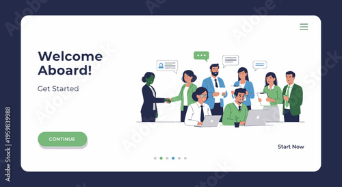 Diverse group of business people shaking hands.