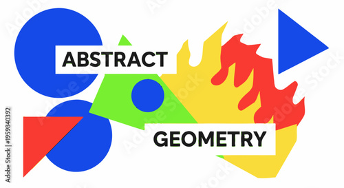Abstract Geometry Shapes Design Elements.