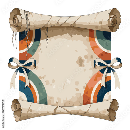 Old damaged paper textures with burned edges vintage scrap collection