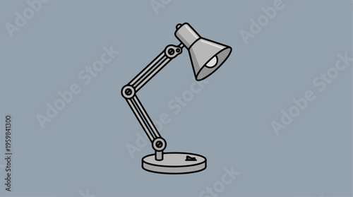 Desk Lamp With Adjustable Arm.