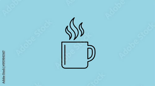 Hot Beverage Cup Icon.