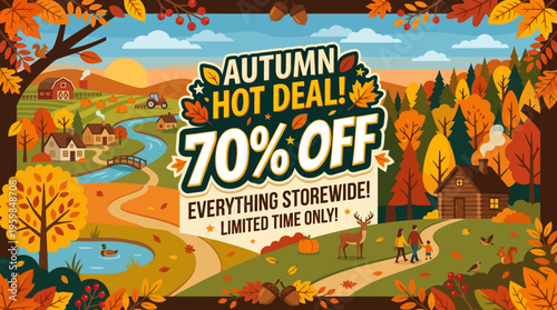 Autumn Hot Deal Promotional Banner