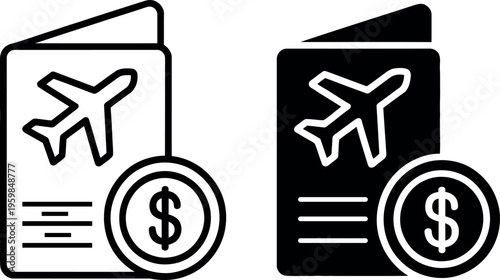 Comparison of travel documents and currency for international trips