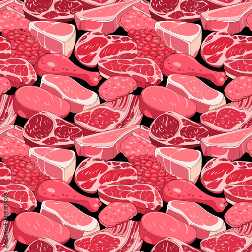 red hearts background