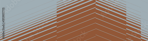 Postmodern tech geometric unique vector banner with transition effect, Repeated dynamic triangle gradation pattern backdrop, Thin to thick speed line, Vector fading striped halftone gradient texture