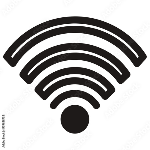 bast wifi Silhouette Icon
