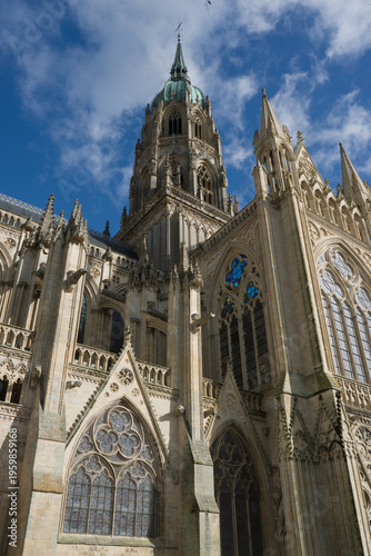 Cathedrale Notre-Dame de Bayeux en Normandie dans le Calvados.